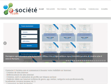 Tablet Screenshot of e-societe.com